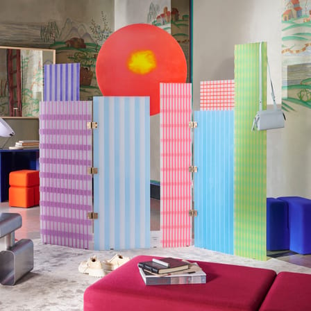 Tramento a New York Folding screen plastic material multicoloured / Gaetano Pesce, 2020 - CASSINA