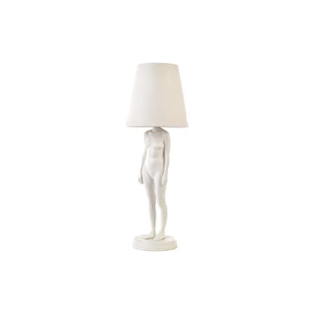 Lampe de table Hiding Lady céramique blanc / H 59 cm - Pols Potten
