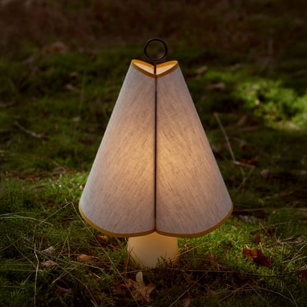 Lampe sans fil rechargeable Hornbæk LED toile beige - Gubi