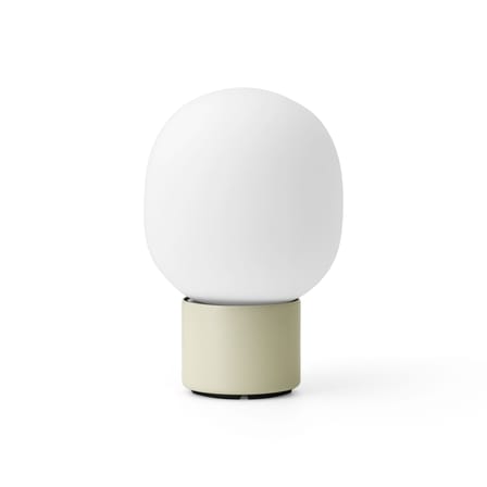 Lampe sans fil rechargeable JWDA métal verre blanc /  Ø 14,5 x H 21,5 cm - Audo Copenhagen