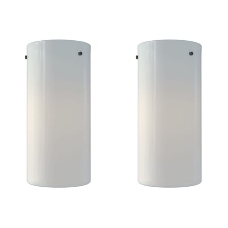 Plafonnier Tobo Porcelaine C215 Duo céramique blanc / Ø 10 x H 21,5 cm - Set de 2 - DCW éditions