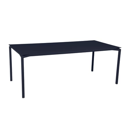 Calvi Rectangular table metal blue / 195 x 95 cm - 10 to 12 people - Fermob