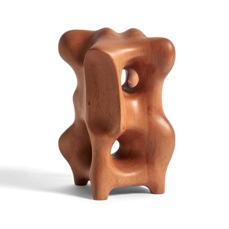 Sculpture Natural Organic bois naturel / Acajou sculpté main - 13 x 14 x H 22 cm - Ethnicraft