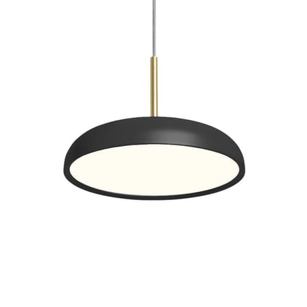 Sospensione Zero Medium LED metallo nero / Ø 45 cm - Lumen Center Italia