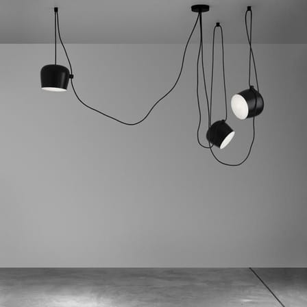Suspension AIM métal noir LED /  Ø 24 cm / Bouroullec, 2013 - Flos