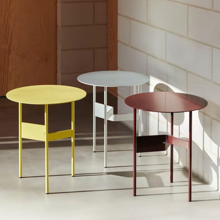 Table basse Shim métal jaune / Ø 45 x H 51 cm - Hay