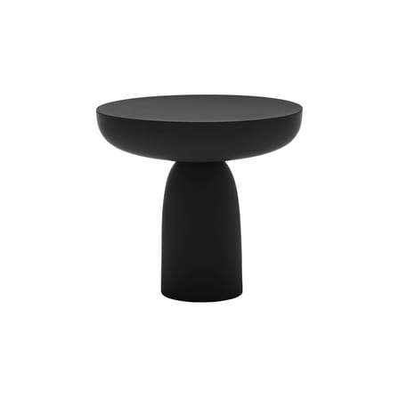 Table d'appoint Olo Colours - Bois laqué bois noir / Ø 50 x H 47 cm - Mogg