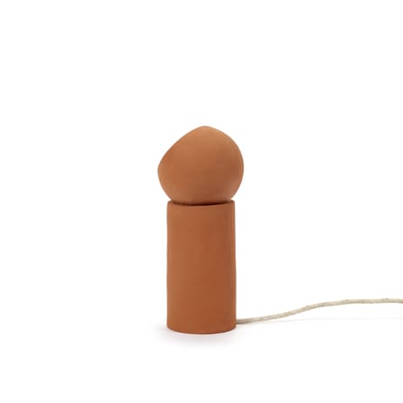 Terra Small Table lamp ceramic red orange / Ø 12 x H 29 cm - Terracotta / Adjustable Spotlight - Serax