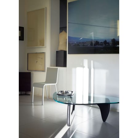 Tavolino Noguchi Coffee Table vetro nero / By Isamu Noguchi (1944) / 128 x 93 cm - Vitra
