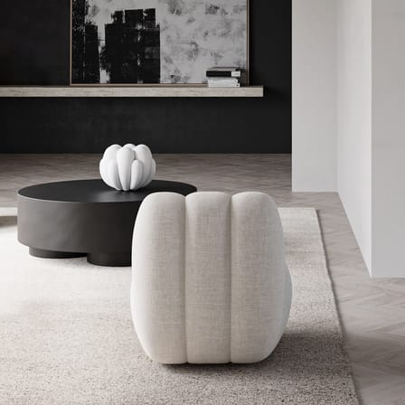 Vase Bloom Mini keramik weiß / Ø 35 x H 27 cm - 101 COPENHAGEN