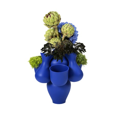 Vaso Qucha ceramica blu / Ø 40 x H 40 cm - Ceramica fatta a mano - Moustache