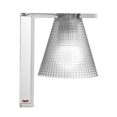 Applique Light Air plastique transparent / Abat-jour plastique sculpté - Kartell