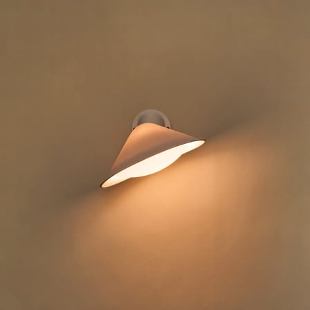 Applique Plume céramique blanc / Orientable - Sans écran-diffuseur - DCW éditions