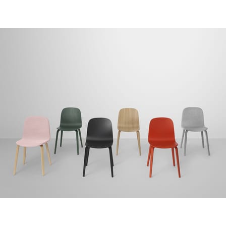 Chaise Visu bois naturel / Pieds bois - Muuto