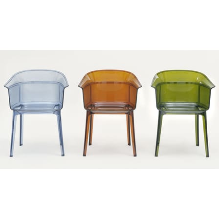 Fauteuil empilable Papyrus plastique transparent - Kartell