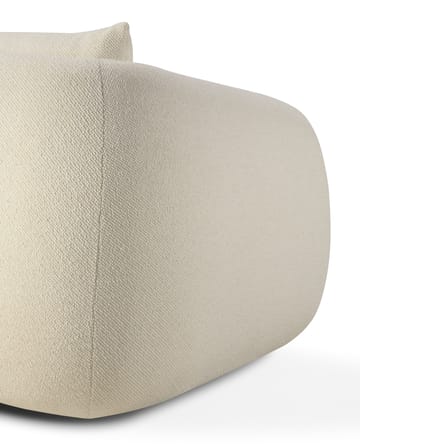 Sofa 2 Sitzer Figur textil weiß / L 204 cm - Ethnicraft