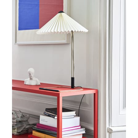 Lampe de table Matin Large LED tissu blanc / H 52 cm - Hay