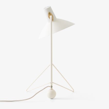 Lampe de table Tripod HM9 métal blanc / Modèle de 1953 - Orientable - &tradition