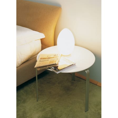 Lampe de table Uovo Medium verre blanc / Ø 27 x H 44 cm - Ben Swildens, 1972 - Fontana Arte