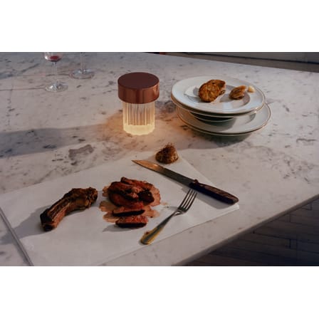 Lampe sans fil rechargeable Last Order verre transparent / INDOOR - Ø 10 x H 14 cm - Flos