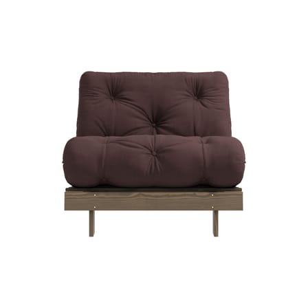 Fauteuil convertible Roots / Dormeuse & lit d'appoint - 3 positions / Structure marron - KARUP DESIGN