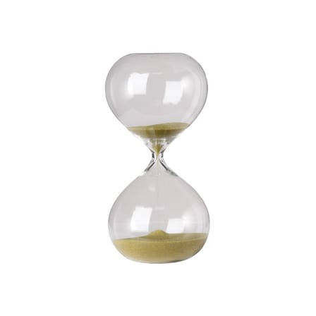 Sablier Ball Small verre or / 30 min - H 20 cm - POLSPOTTEN