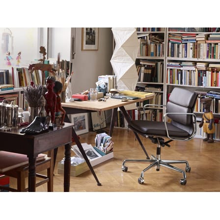 Schreibtisch Compas Direction holz natur / By Jean Prouvé, 1953 - L 125 cm - Vitra