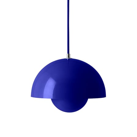 Suspension FlowerPot VP1 métal bleu / Ø 23 cm - By Verner Panton, 1968 - &tradition