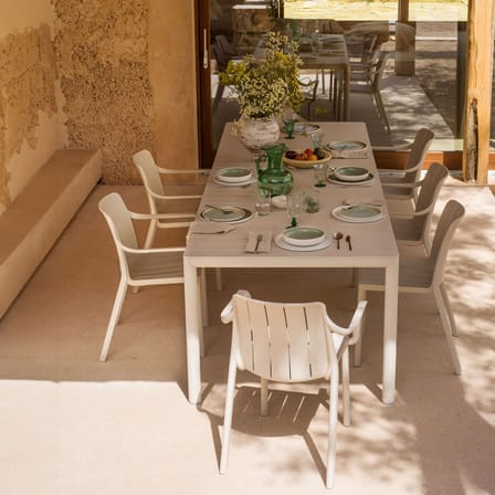 Table à rallonge Tevere beige / 211-275 x 100 cm - NARDI