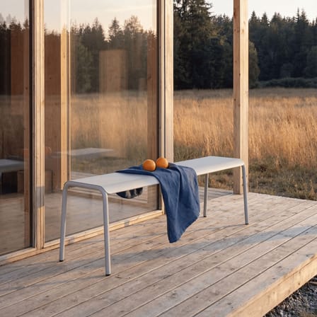 Banc Panorama métal gris / L 170 cm - TIPTOE