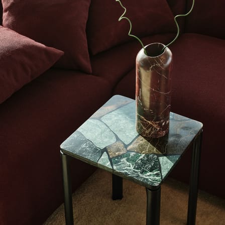 Beistelltisch Smash marmor grün / 35 x 35 x H 50 cm - Tom Dixon