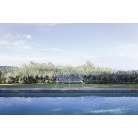 Canapé de jardin 3 places Uncle Jack plastique transparent / L 190 cm - Philippe Starck, 2014 - Kartell