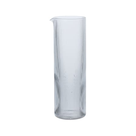Carafe Ripple verre transparent / 1,12 L - Verre strié - Ferm Living