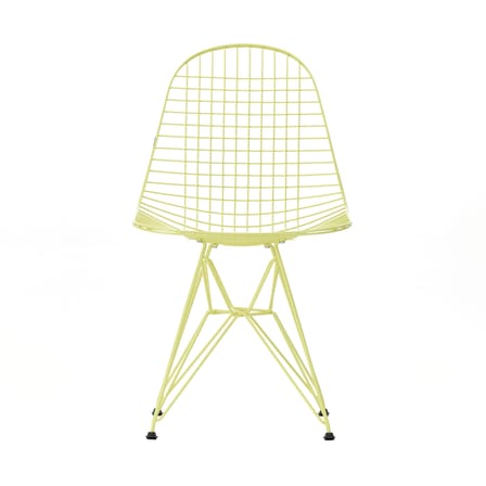 Wire Chair DKR Colours Chair metal yellow / By Charles & Ray Eames, 1951 - Vitra