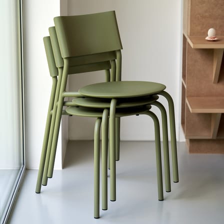 Chaise empilable SSDr Outdoor vert kaki / Pour l'extérieur - Recyclé - TIPTOE