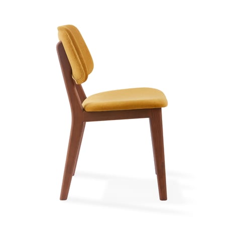 Chaise rembourrée Happy Days tissu jaune - Pols Potten