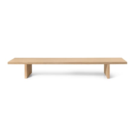 Console basse Kona bois naturel / L 140 x H 20 cm - Ferm Living