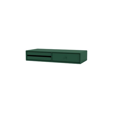 Coiffeuse Makeup bois vert / Console murale - L 69.6 x P 30 x H 12.6 cm - MONTANA