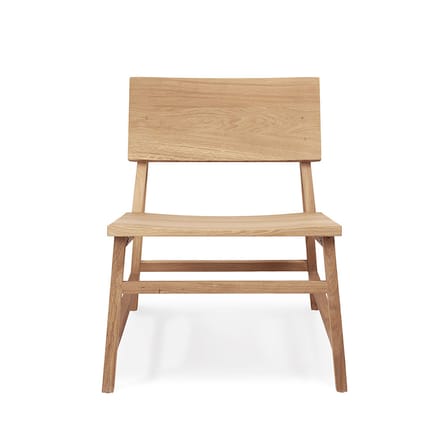 Fauteuil bas N2 bois naturel / Chêne massif - Ethnicraft