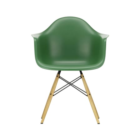 Fauteuil RE DAW - Eames Plastic Armchair plastique vert / (1950) - Pieds bois clair / Recyclé - Vitra