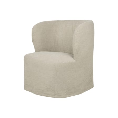 Fauteuil rembourré Stay / Housse amovible lin lavé - Gubi