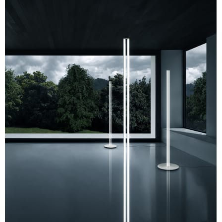 Lampadaire Coordinates F gris argent métal LED / H 200 cm - Flos