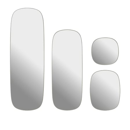 Miroir mural Framed XL métal jaune / 150 x 50 cm - Muuto