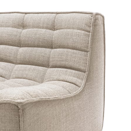 N701 Lounge Chair UK Version textile beige / UK Version - 90° square corner Unit - Ethnicraft