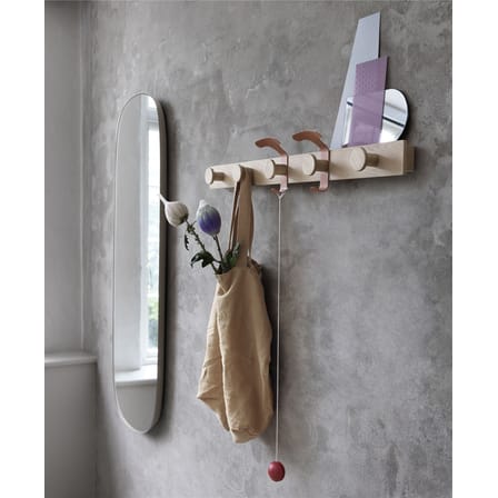 Portemanteau mural Avail bois naturel / L 87,5 cm - Muuto