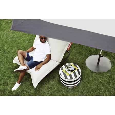Pouf per esterno Point Outdoor tessuto blu / Tessuto Olefin - Ø 50 cm - Fatboy