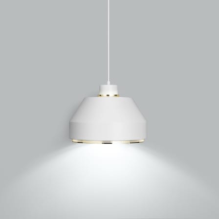 Sospensione AMA500 metallo bianco / Aino AAlto, 1941 - ARTEK