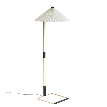 Stehleuchte Matin textil weiß Stoff weiß / Ø 50 x H 129 cm - Hay