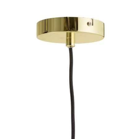 Suspension  métal noir or / Avec pot de fleurs - Ø 30 cm - Bloomingville