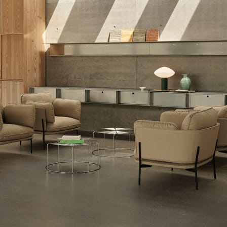 Table basse Wire VP17 métal / Ø 74 cm - Sans plateau - &tradition